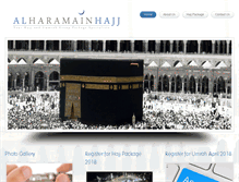 Tablet Screenshot of alharamainhajj.com
